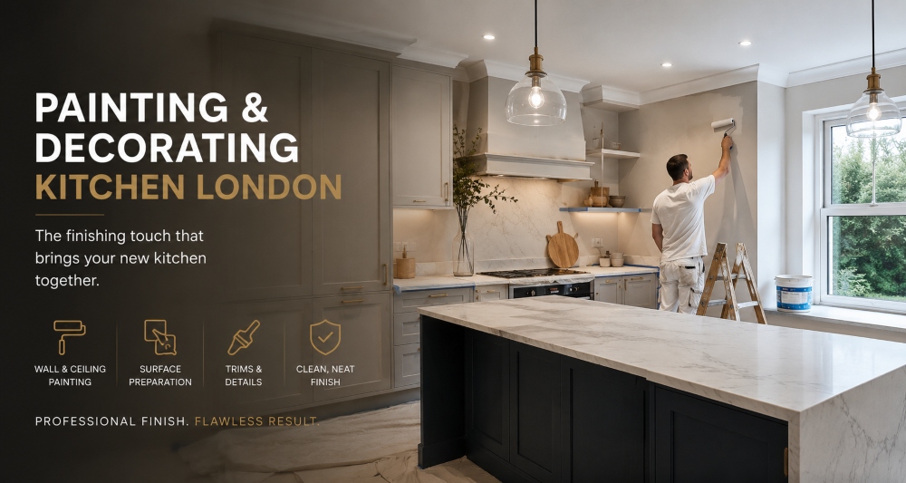 painting and decorating kitchen installations london