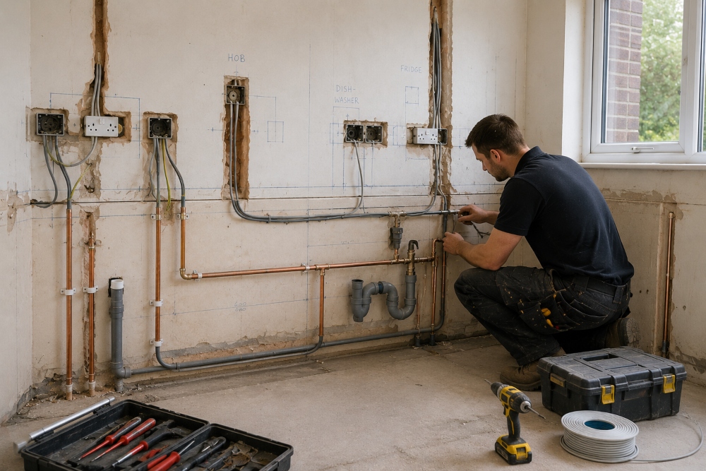 Plumbing and Electrical services for Turnkey installations in London