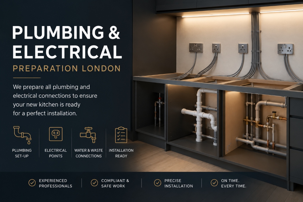 plumbing electrics London kitchens installation
