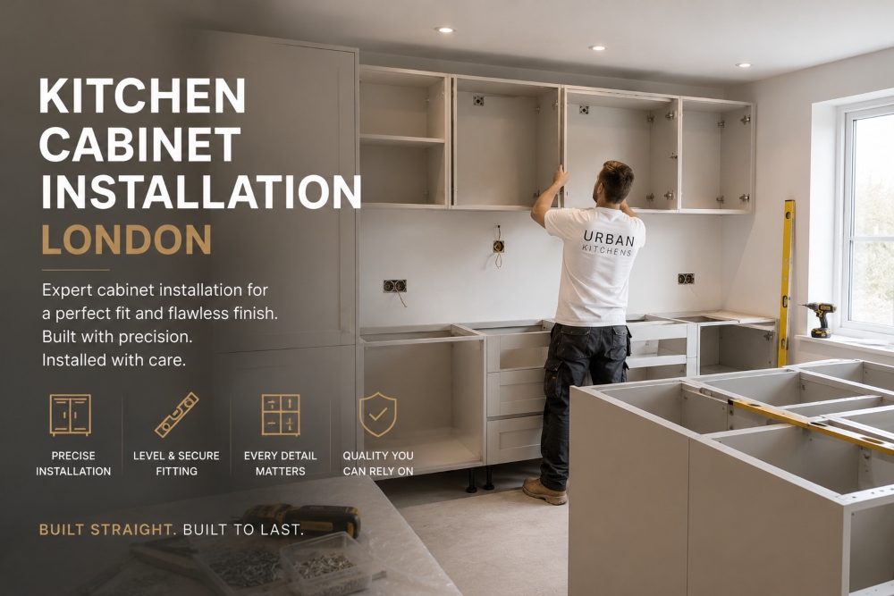 Professional kitchen cabinet installation in London